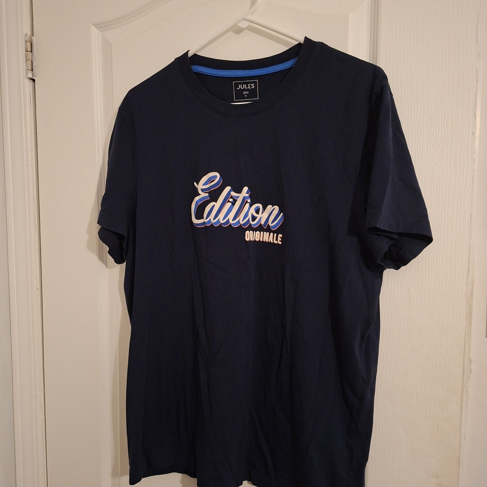 Joules Men's Navy Blue T-Shirt